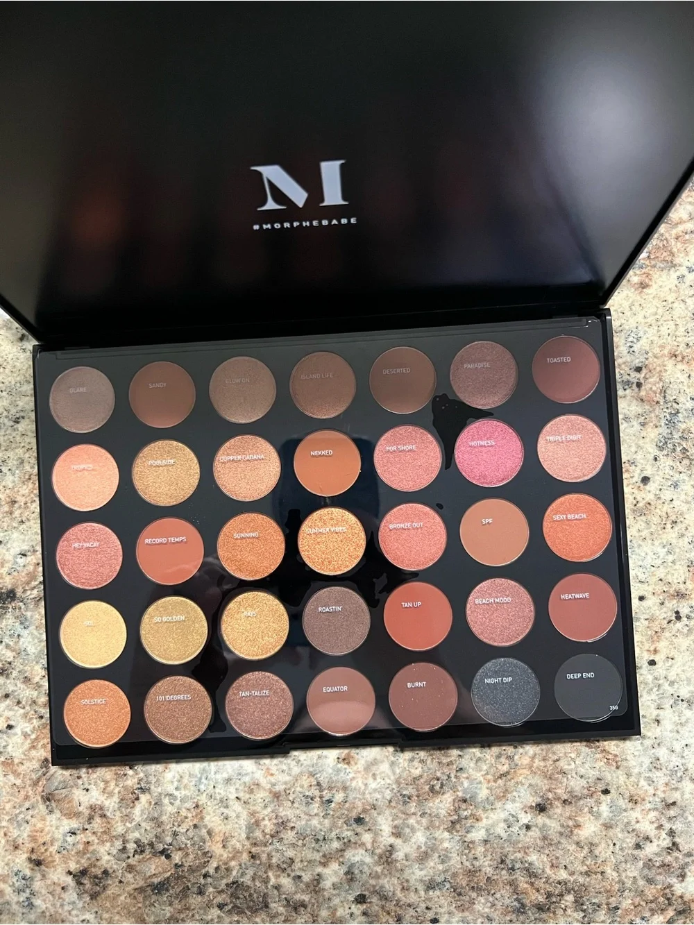 Morphe 35-Color Warm Browns, Golds & Pinks Eyeshadow Palette